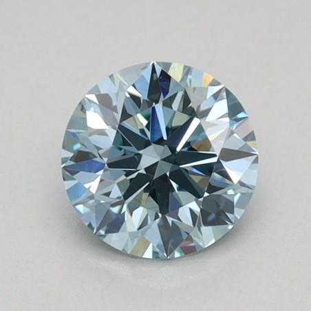 Diament laboratoryjny o barwie fantazyjnej szlif okrągły, 0.56ct, VVS2, Fancy Vivid Blue, IGI LG707520013